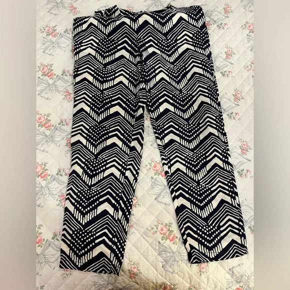 J. Crew Linen Cotton V-Neck Zig Zag Sleeveless Jumpsuit size 2 - Picture 6 of 12